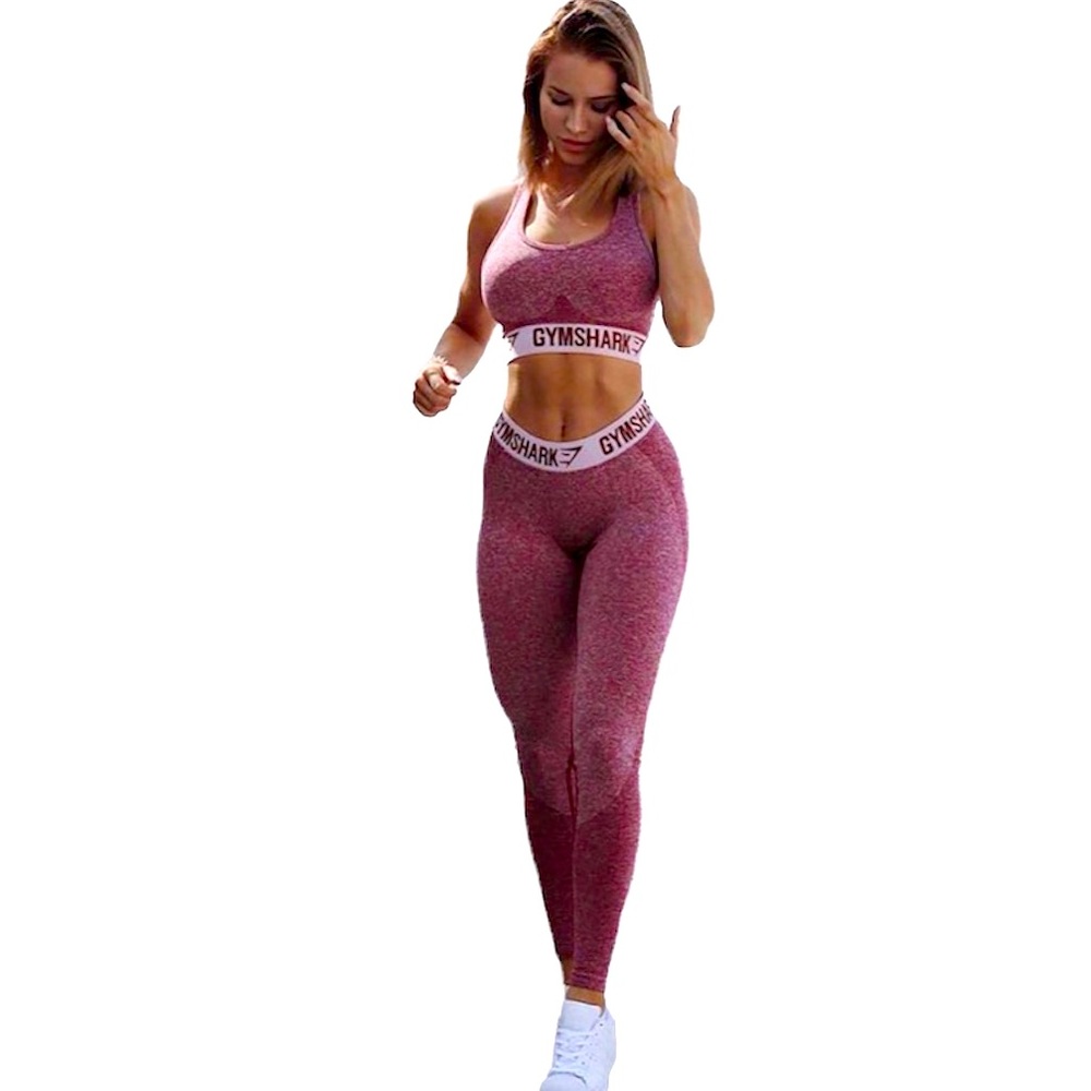 Gymshark flex leggings - beet marl/chalk pink - Picture 8 of 12